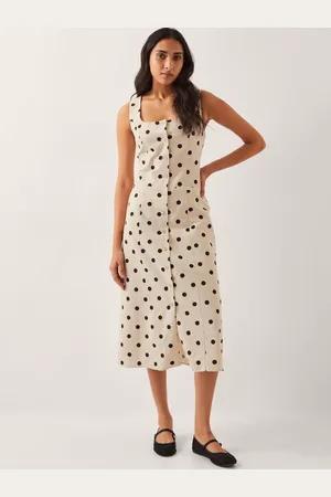 Monsoon Isabel Polka Dot Midi Dress42