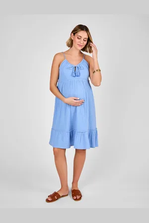 JoJo Maman Bébé Textured Beach Maternity Mini Dressmedium