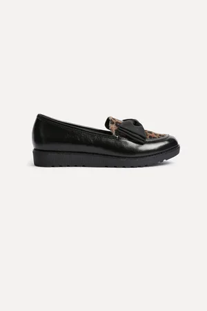 Linzi Cathy Slip On Loafers With Fabric Bow Detaileu37