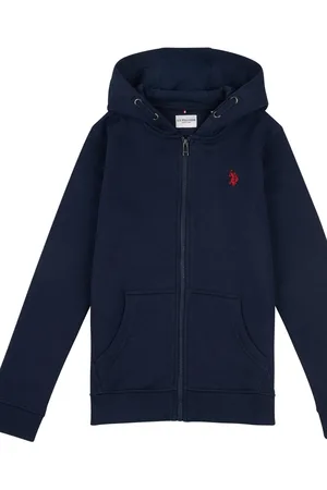 U.S. Polo Assn. U. S. Polo Assn. Boys 100% Cotton Double Horsemen Zip Hoodie12 - 13 år (152 - 158cm)