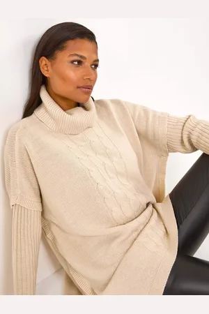 Roman Kabelstrik Poncho TrøjeL-XL