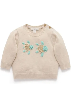 Purebaby Turtle Crocheted 100% Cotton Jumper9298cm