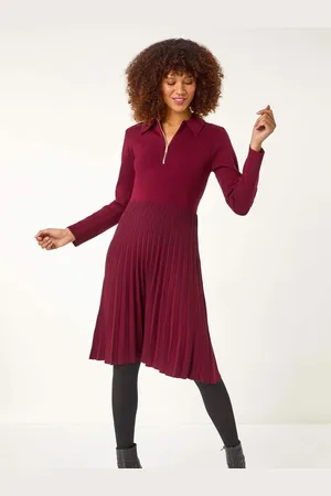Roman Zip Detail Knitted Dress40