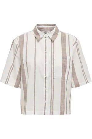 JDY 100% Cotton Short Sleeve Stripe ShirtM 10