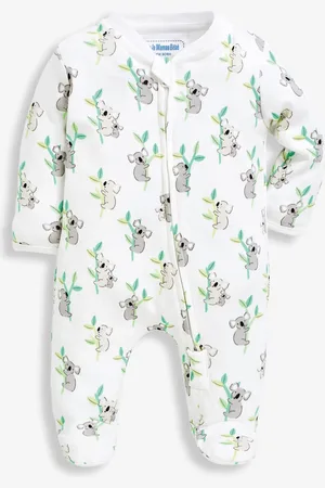 JoJo Maman Bébé Print Zip Cotton Baby Sleepsuit3 - 6 måneder (62 - 68cm)