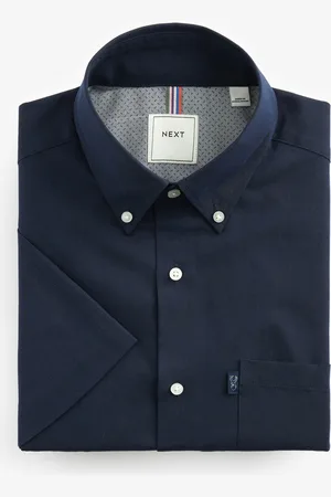 Next Short Sleeve Easy Iron Button Down Oxford ShirtXL