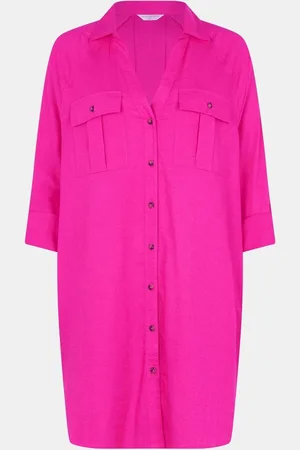 Accessorize Long Sleeve Beach Cover-Up Shirtxlarge