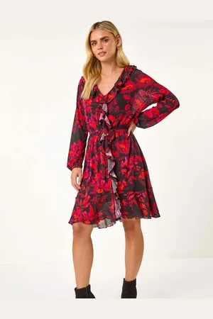 Roman Petite Floral Frill Detail Dress46