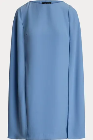 Ralph Lauren Petra Cape Georgette Cocktail Mini Kjole44