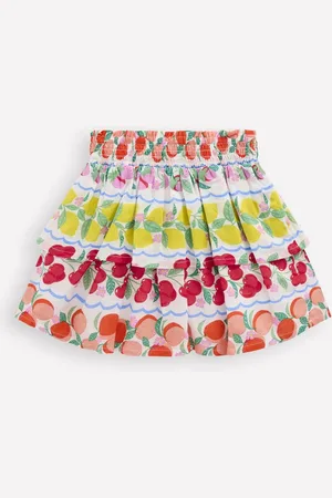 Boden 100% Cotton Tiered Woven Skirt104110cm