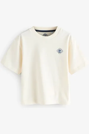 Timberland Cream Small Logo Short Sleeve T-Shirt5 år (110cm)