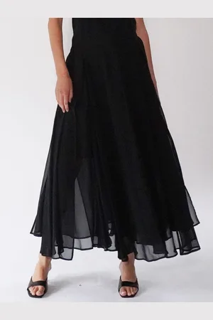 Religion Eligion Floaty Sheer Multi Layered Olsen Maxi Skirt42