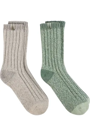 Totes Ladies Chunky Wool Winter Boot Socks 2 PackEn