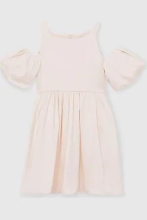 Reiss Christelle Sateen Puff-Sleeve Bridesmaid Dress4 - 5 år (104 - 110cm)