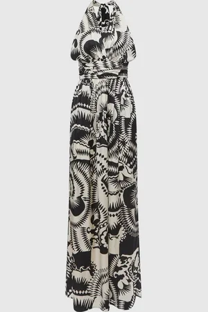Reiss Hallie Printed Halterneck Maxikjole32