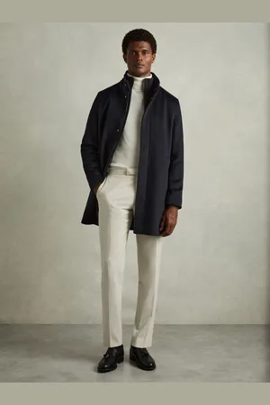 Reiss Bhule Wool-Blend Alcantara Hybrid CoatXS