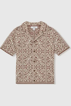 Reiss River Tile Pattern Knit Shirt140146cm