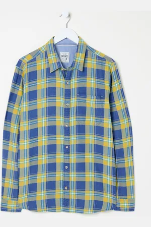 Fat Face FatFace Long Sleeve Mead Check 100% Cotton Shirt3XL høj