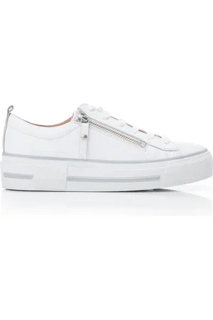 Moda In Pelle Filician Zip & Lace Chunky Slab Sole Trainers