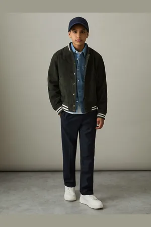 Reiss Banbridge Suede Varsity Bomber Jacket3 - 4 år (98 - 104cm)