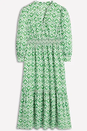 Boden Elena 100% Cotton Tiered Midi Dress44