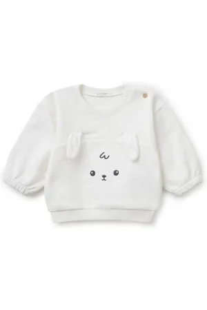 Benetton Baby Rund hals Lyserød Tryk 100% Bomuld Sweatshirt6 - 9 måneder (68 - 74cm)