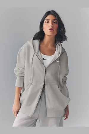 Nike Oversized Mini Phoenix Fleece Swoosh Hættetrøje med fuld lynlåsxsmall