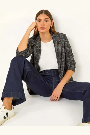 Roman Tekstureret langline Blazer46