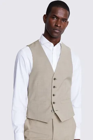 DKNY Slim Fit Natural Waistcoat44 Regular (UK 34 R)