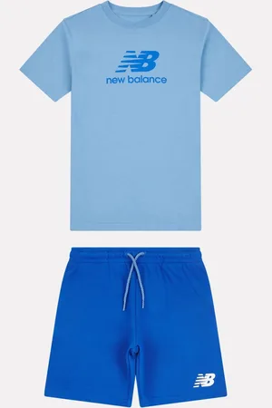 New Balance Drenge stablet logo 100% bomuld T-shirt og shorts