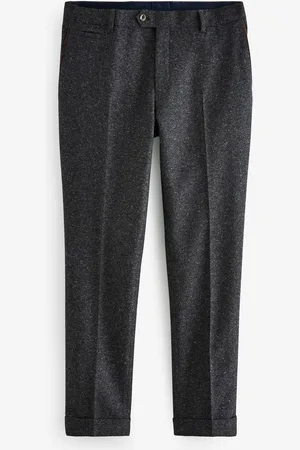 Next Regular Fit Trimmed Neppy Nova Fides Suit Trousers40B x 31L (UK 40 R)