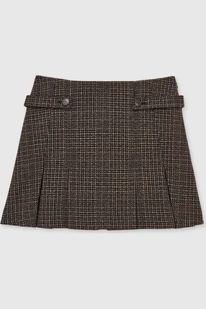 Reiss Elle Tweed Pleated Mini Skirt34