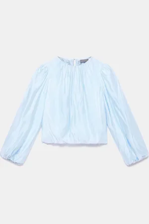 mint&berry Sheer Puff Sleeve Blouselarge