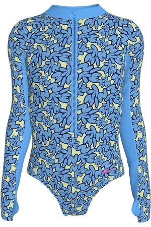 Nike Bubble Script Long Sleeve Swimsuit 1 Piece128134cm
