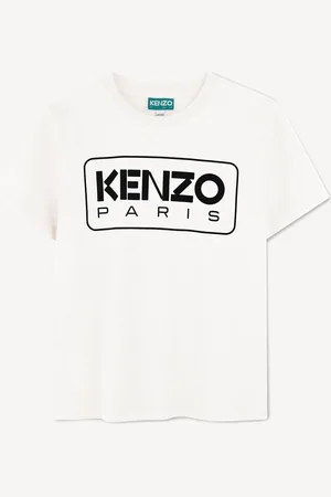 Kenzo White Rectangle Logo Short Sleeve T-Shirt128134cm
