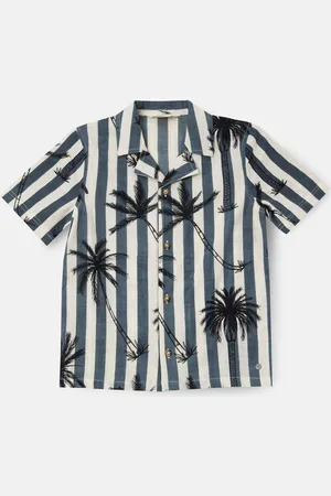Angel & Rocket 100% Cotton Jamie Palm Print Resort Shirt104110cm