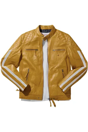 Joe Browns Quilted Premium Leather Racer Jacketlarge