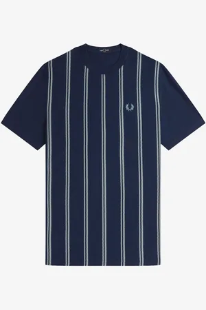 Fred Perry Striped Crepe Pique T-Shirt