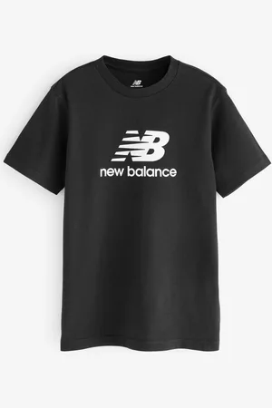 New Balance Kids Jersey Stacked 100% Bomuld Logo T-shirt8 - 9 år (128 - 134cm)