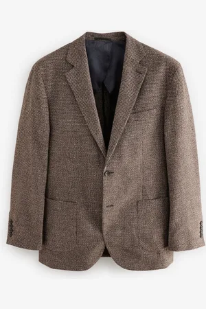 Next Børstet ternet Blazer med uld40 R
