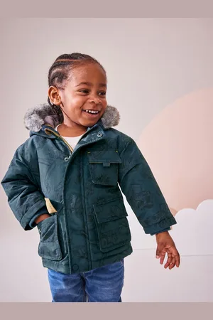 Next Faux Fur Hood Shower Resistant Parka (3mths-7yrs)3 - 6 måneder (62 - 68cm)