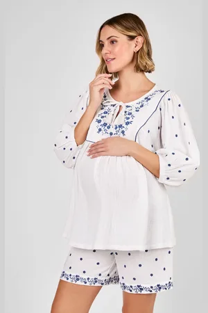 JoJo Maman Bébé Maternity Embroidered Blousemedium