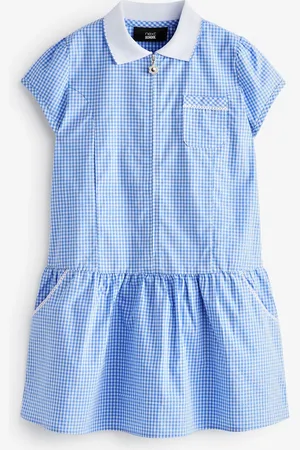 Next Zip Front Cotton Rich Gingham School Dress (3-14yrs)9 år (134cm)