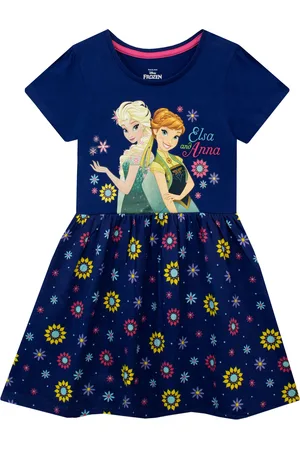 Character 100% Cotton Frozen Flower Dress2 - 3 år (92 - 98cm)
