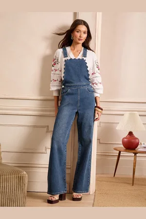 Love & Roses Scallop Edge Denim Dungarees44