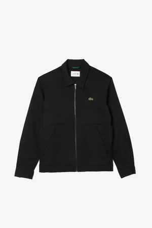 Lacoste Stretch Cotton Twill Black Jacketlarge