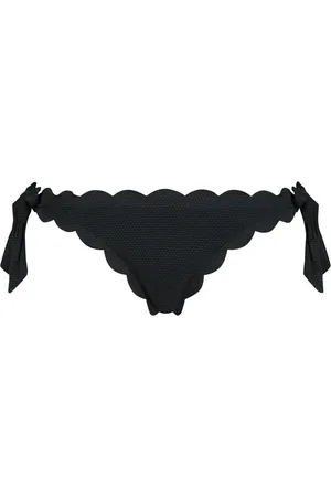 Hunkemöller Hunkemöller Sort kammusling fræk Tanga BikiniL
