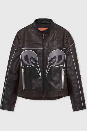 Reiss Champion McLaren F1 Team Leather Biker JacketMiddel
