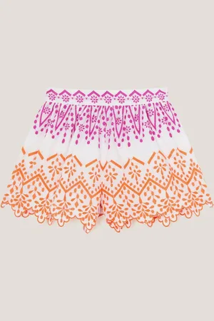 Monsoon Embroidered Scallop 100% Cotton Shorts166168cm