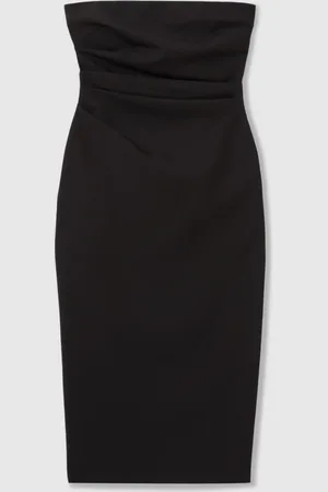 Reiss Arwen Strapless Pleated Midi Dress38